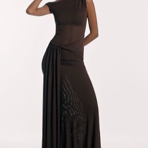 MISHA COLLECTION Elegant Brown Dress